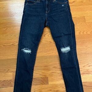 Express Dark Blue Skinny Jeans
